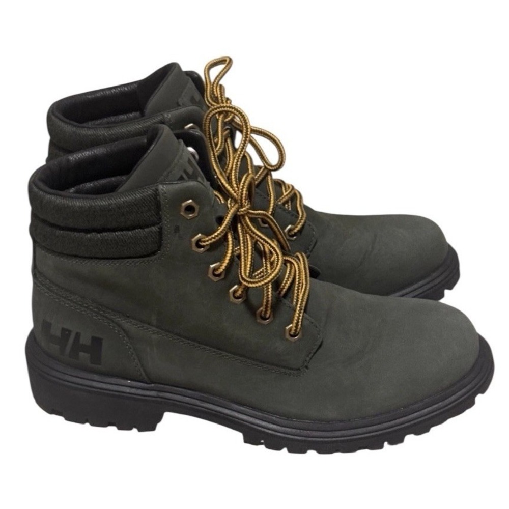 Helly Hansen Fremont Leather Waterproof Hiking Boots Mens Size 10.5 Green